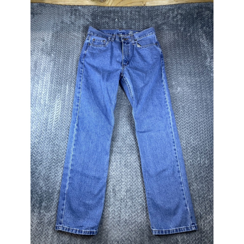 George Regular Fit Jeans Mens Medium Wash Denim Pockets Classic Straight - 29X30